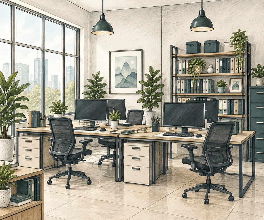 Professional Offices premises showing business contents and customer-facing space