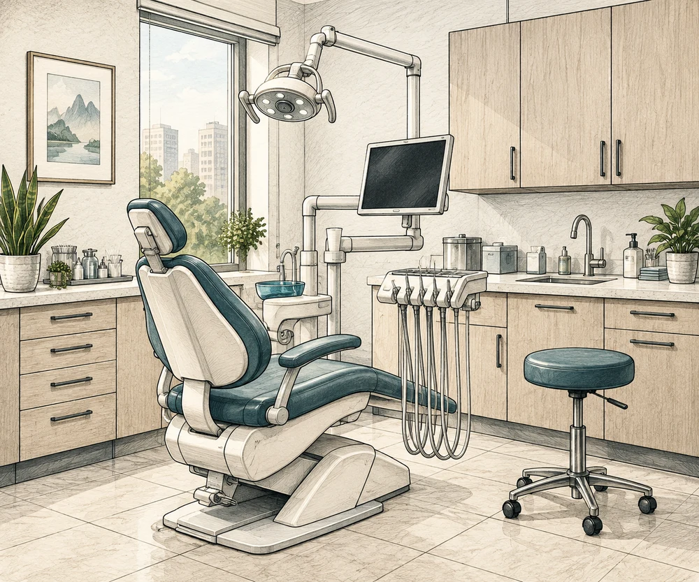Medical & Dental Practices premises showing business contents and customer-facing space